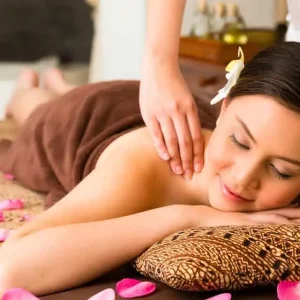 Hot stone and hot oil Thai massage treatment